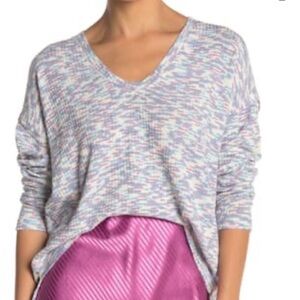 Code x Mode V Neck Space Dye Sweater